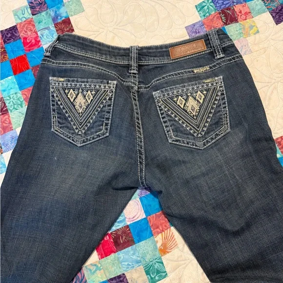 Rock & Roll Cowgirl Dark Blue Jeans - Picture 5 of 7